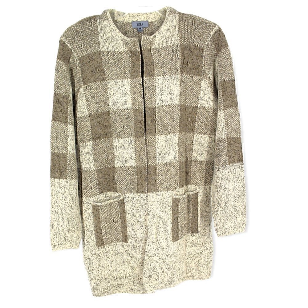 Yaira Women's medium Long Sleeve Knit Cardigan Sweater